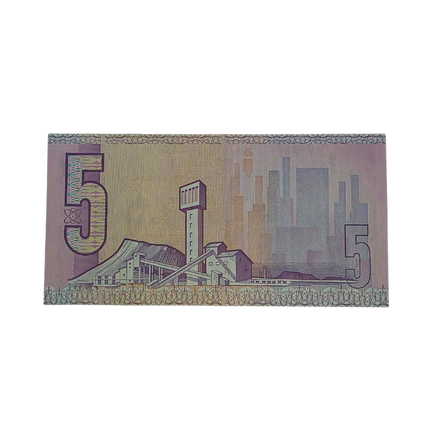 South African Reserve Bank Five Rand 1984 Eng/Afr S/N X17/216175 - Image 2
