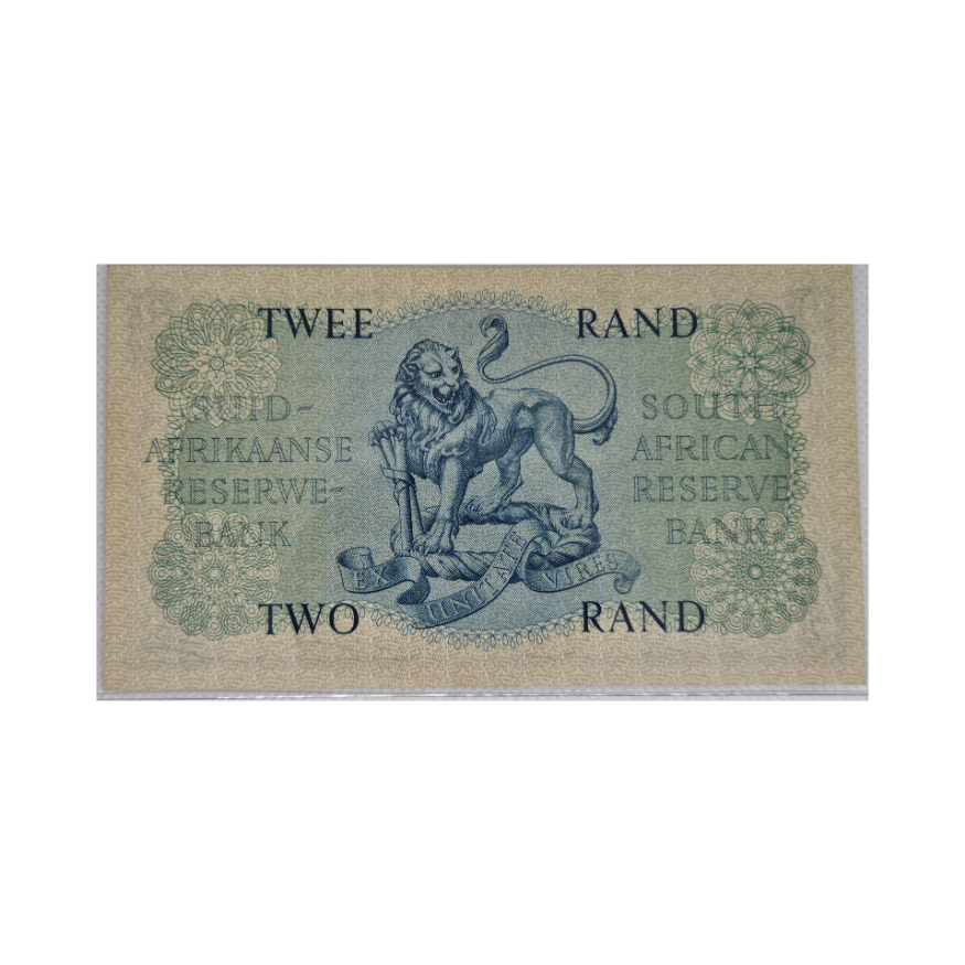 South African Reserve Bank Two Rand 1961 Afr/Eng S/N B3/094272 - Image 2