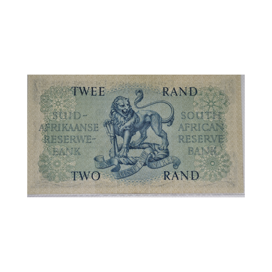 South African Reserve Bank Two Rand 1962 Afr/Eng S/N Y2/671307 - Image 2