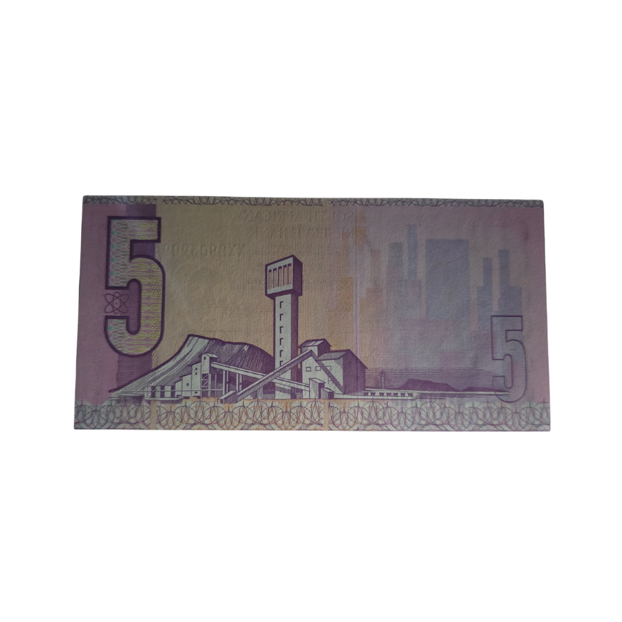 South African Reserve Bank Five Rand 1990 Eng/Afr S/N: XX2903909 - Image 2