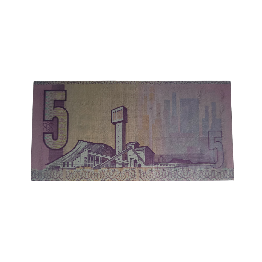 South African Reserve Bank Five Rand 1990 Eng/Afr S/N: XX2903903 - Image 2
