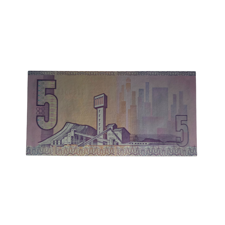 South African Reserve Bank Five Rand 1981 Eng/Afr S/N: X8/160043 - Image 2