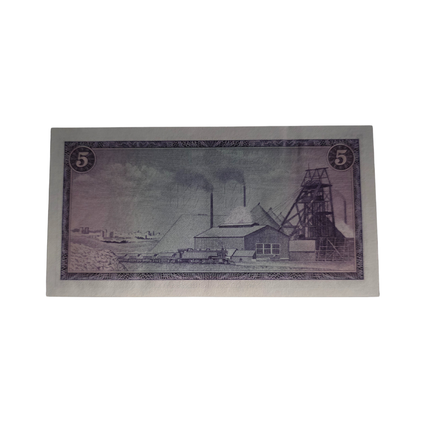 South African Reserve Bank Five Rand 1967 Eng/Afr S/N: F168/436218 - Image 2