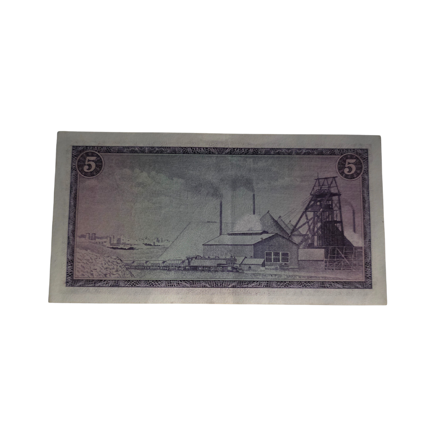 South African Reserve Bank Five Rand 1967 Afr/Eng S/N: X1/577407 - Image 2