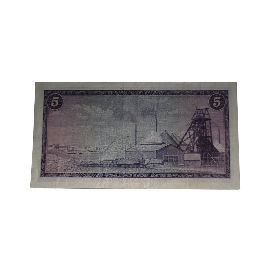 South African Reserve Bank Five Rand 1967 Afr/Eng S/N: F63/521602 - Image 2