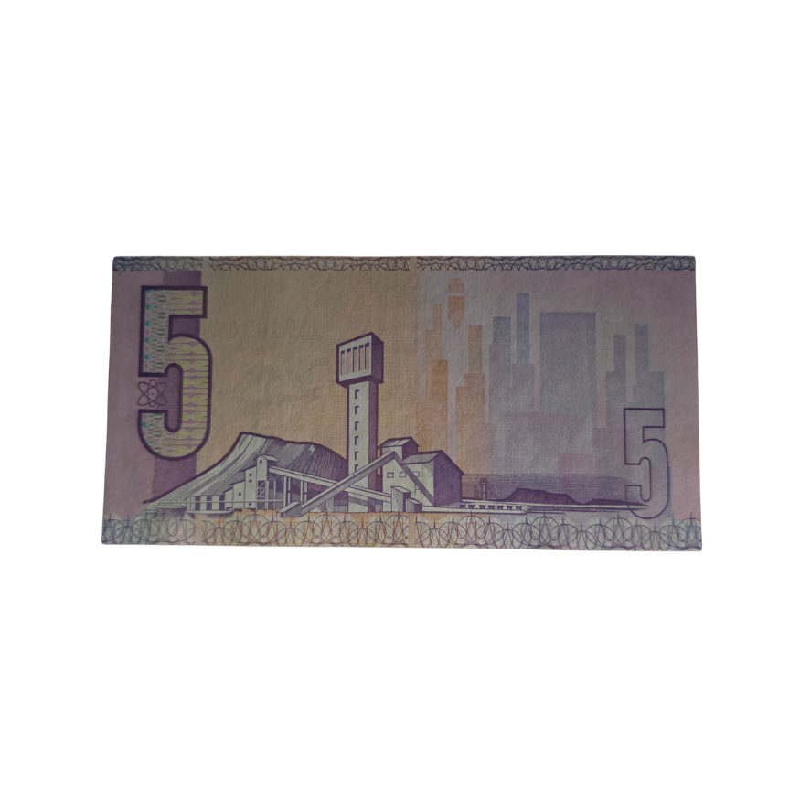 South African Reserve Bank Five Rand 1981 Eng/Afr S/N: X8/949215 - Image 2