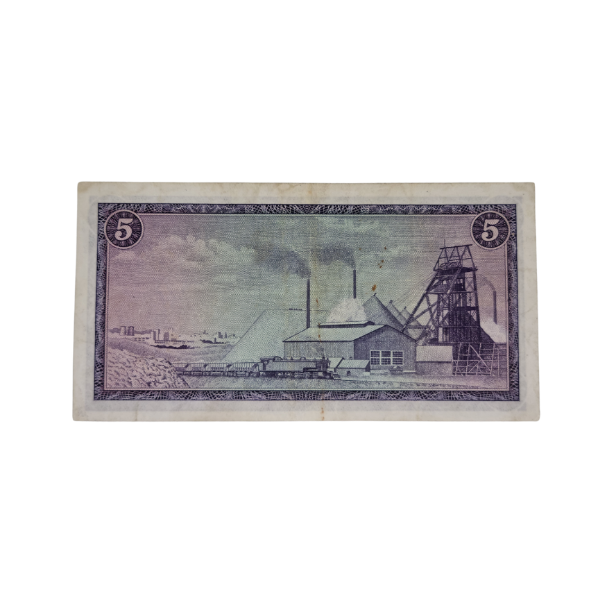 South African Reserve Bank Five Rand 1967 Afr/Eng S/N: X1/681987 - Image 2