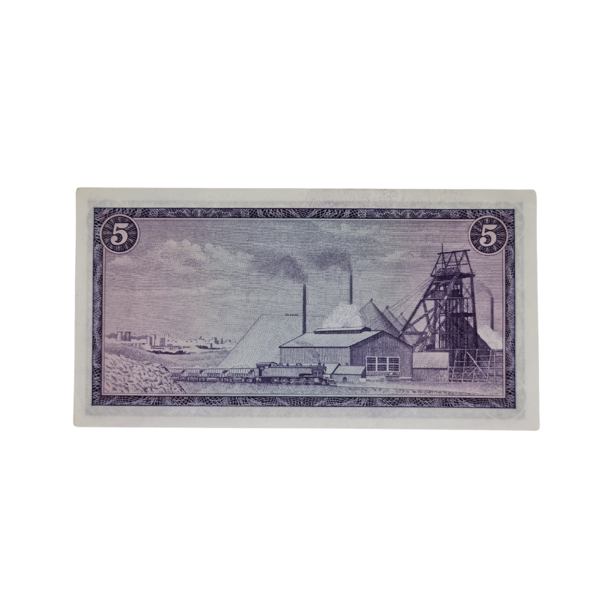 South African Reserve Bank Five Rand 1975 Afr/Eng S/N: F301/613802 - Image 2