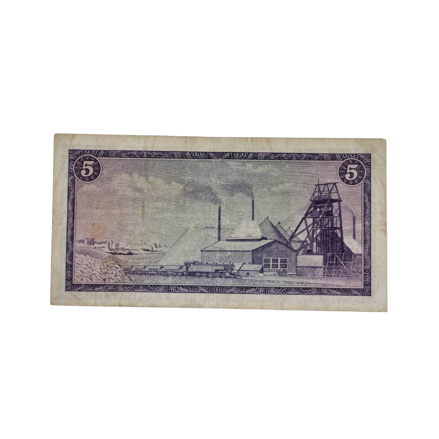 South African Reserve Bank Five Rand 1976 Afr/Eng S/N: X9/014998 - Image 2