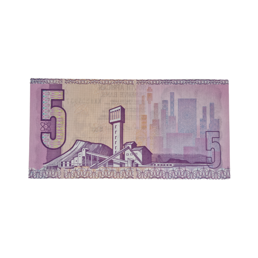 South African Reserve Bank Five Rand 1990 Eng/Afr S/N: XX1205937 - Image 2