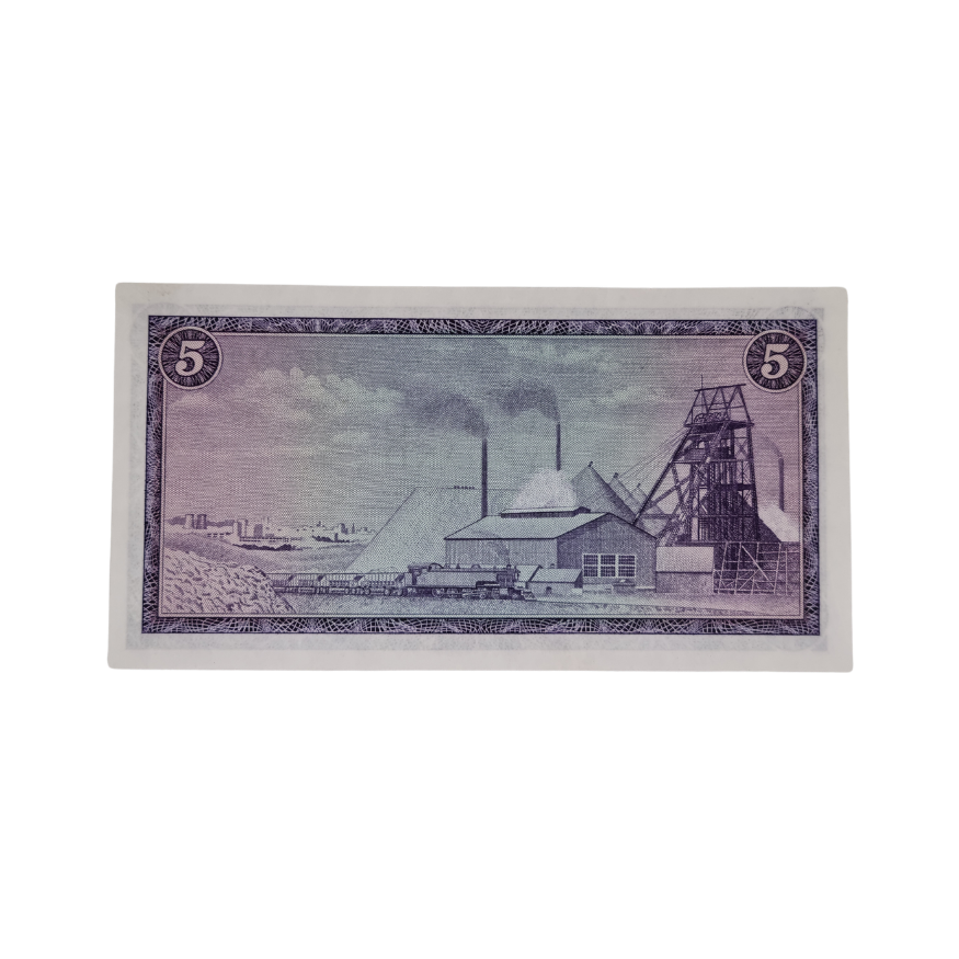 South African Reserve Bank Five Rand 1967 Eng/Afr S/N: F168/436219 - Image 2