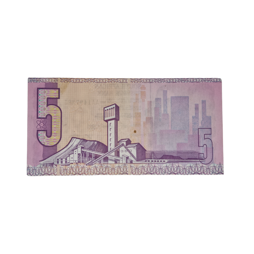 South African Reserve Bank Five Rand 1990 Eng/Afr S/N: AA1497283 - Image 2