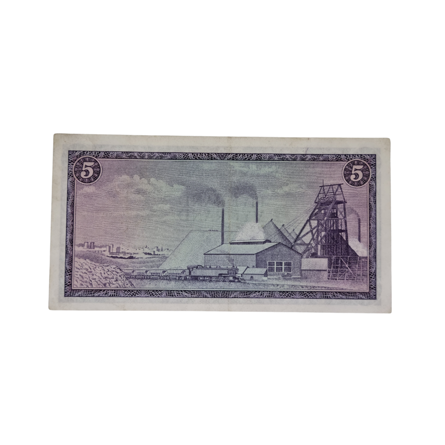 South African Reserve Bank Five Rand 1967 Eng/Afr S/N: F210/283854 - Image 2