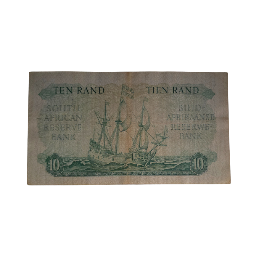South African Reserve Bank Ten Rand 1962 Afr/Eng S/N: C52/348628 - Image 2