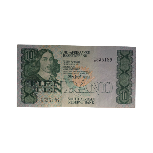 South African Reserve Bank Ten Rand 1978 Afr/Eng S/N: Y8/535189