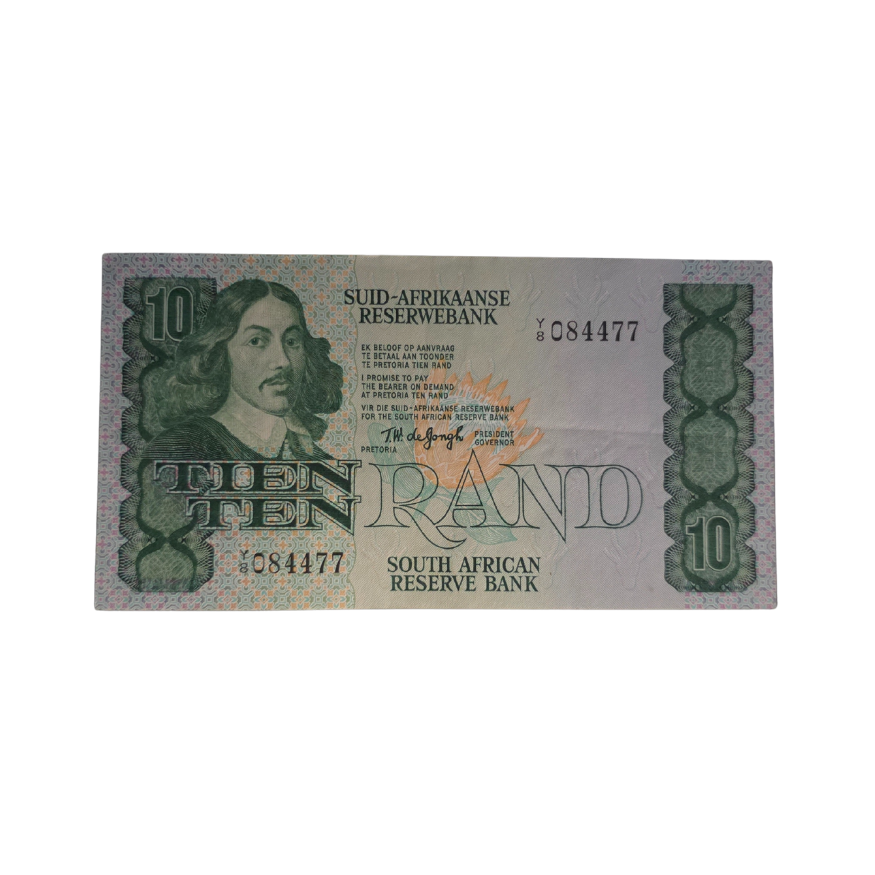 South African Reserve Bank Ten Rand 1978 Afr/Eng S/N: Y8/084477
