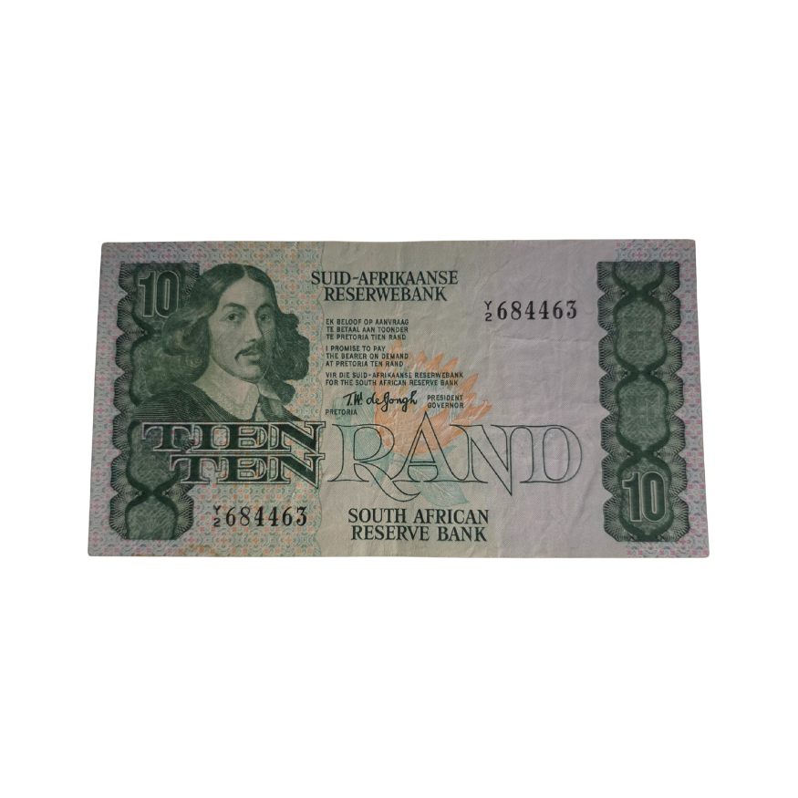 South African Reserve Bank Ten Rand 1978 Afr/Eng S/N: Y2/684463