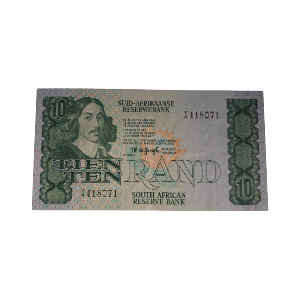 South African Reserve Bank Ten Rand 1978 Afr/Eng S/N: Y4/418071