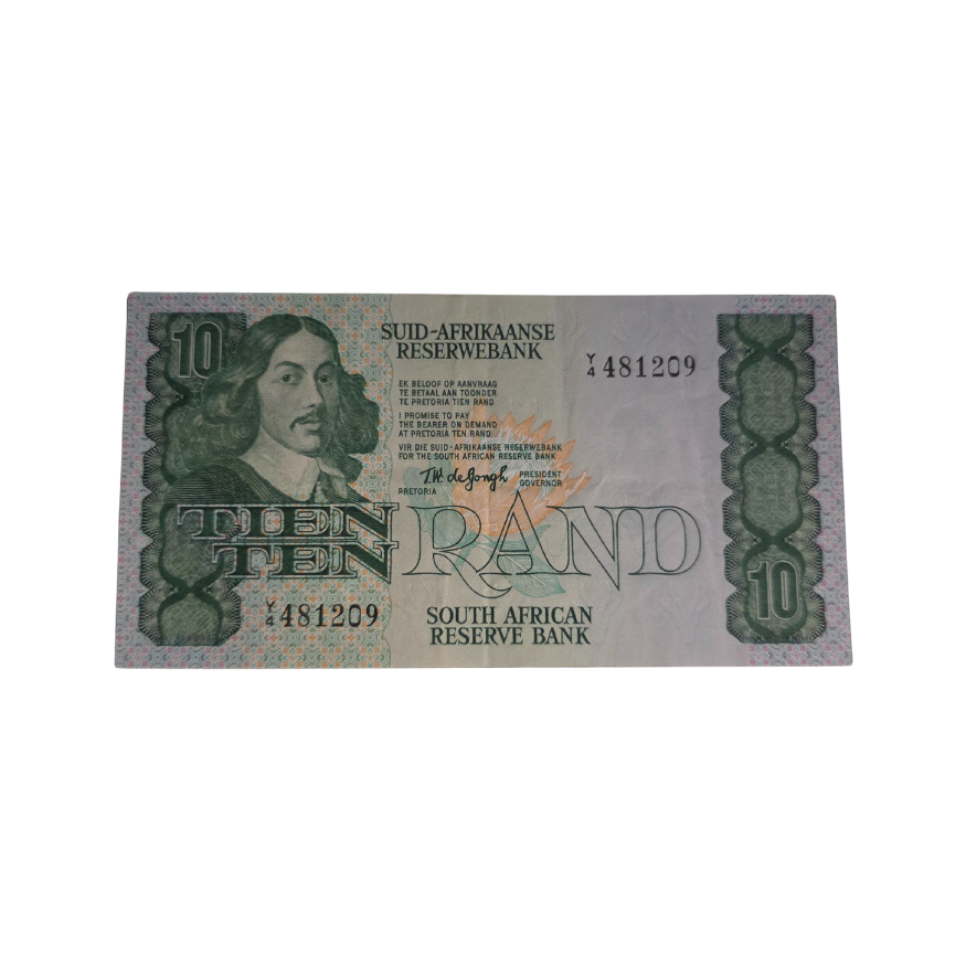 South African Reserve Bank Ten Rand 1978 Afr/Eng S/N: Y4/481209