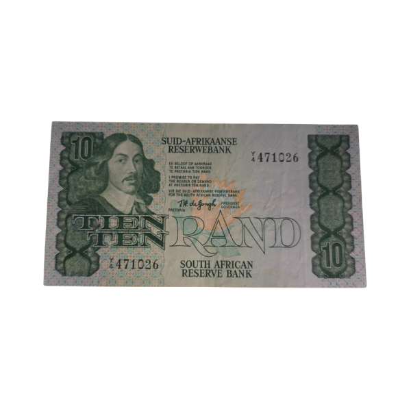 South African Reserve Bank Ten Rand 1978 Afr/Eng S/N: Y4/471026