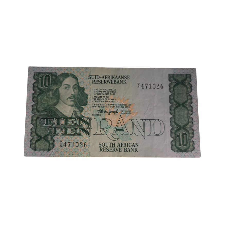 South African Reserve Bank Ten Rand 1978 Afr/Eng S/N: Y4/471026