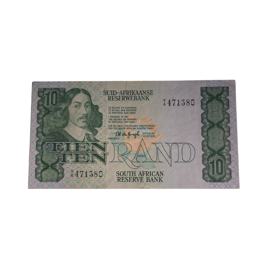 South African Reserve Bank Ten Rand 1978 Afr/Eng S/N: Y4/471380