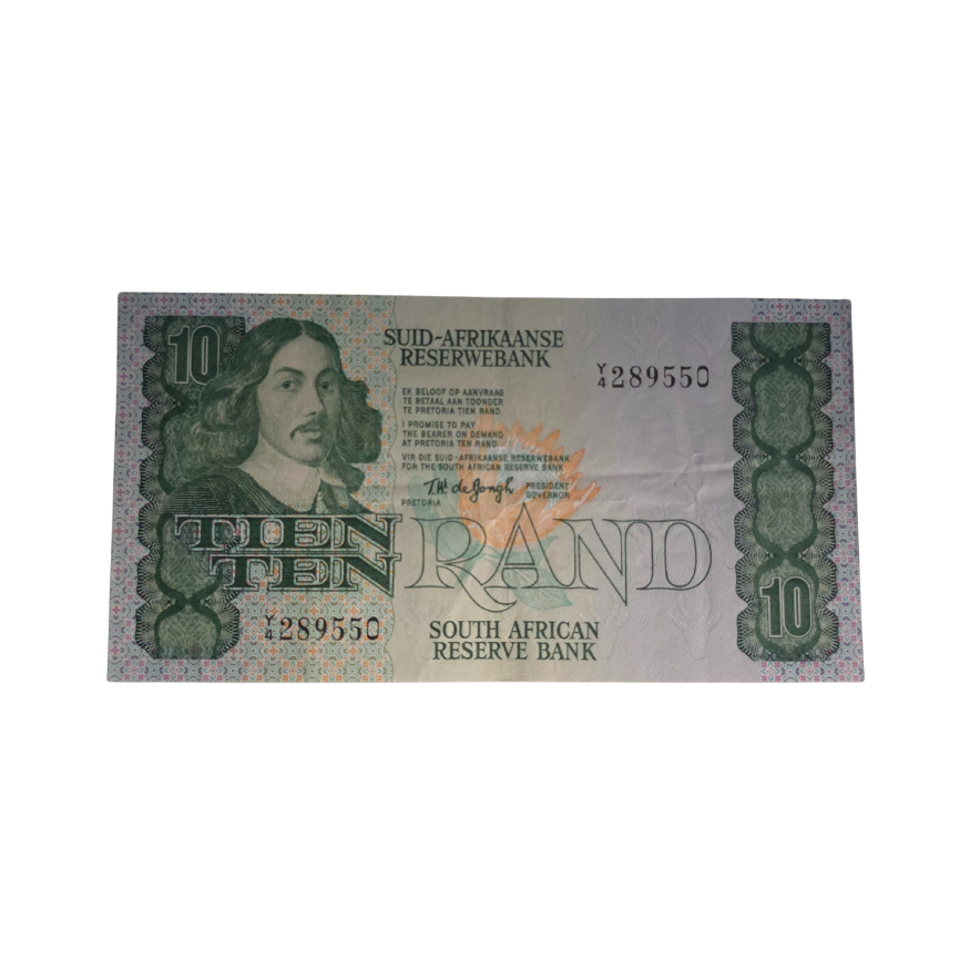 South African Reserve Bank Ten Rand 1978 Afr/Eng S/N: Y4/289550