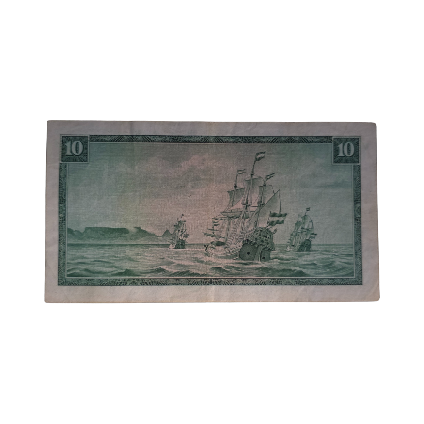South African Reserve Bank Ten Rand 1976 Eng/Afr S/N: W21/846124 - Image 2