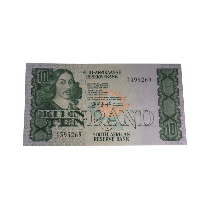 South African Reserve Bank Ten Rand 1978 Afr/Eng S/N: Y3/395269