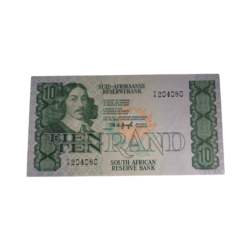 South African Reserve Bank Ten Rand 1978 Afr/Eng S/N: Y4/204080