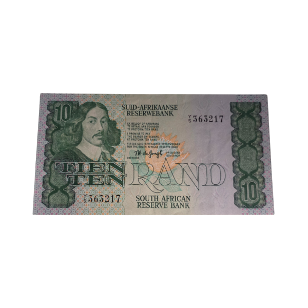 South African Reserve Bank Ten Rand 1978 Afr/Eng S/N: Y5/363217