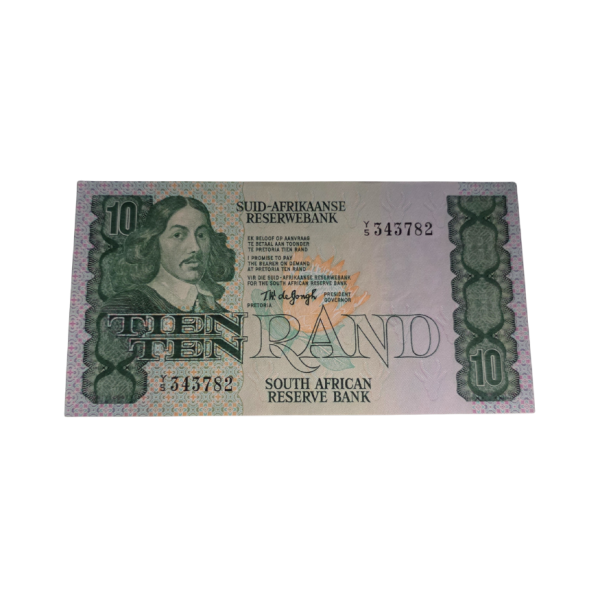 South African Reserve Bank Ten Rand 1978 Afr/Eng S/N: Y5/343782