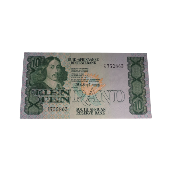 South African Reserve Bank Ten Rand 1978 Afr/Eng S/N: Y5/750863
