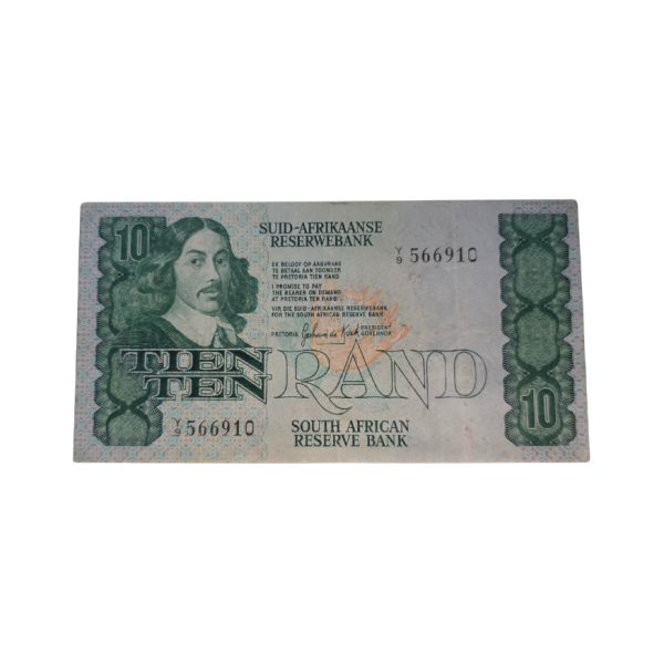 South African Reserve Bank Ten Rand 1981 Afr/Eng S/N: Y9/566910