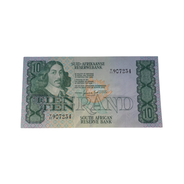 South African Reserve Bank Ten Rand 1982 Afr/Eng S/N: Y11/907234