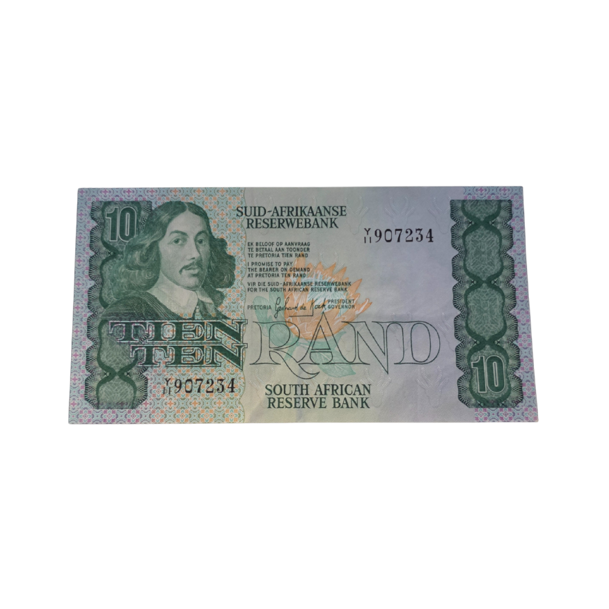 South African Reserve Bank Ten Rand 1982 Afr/Eng S/N: Y11/907234