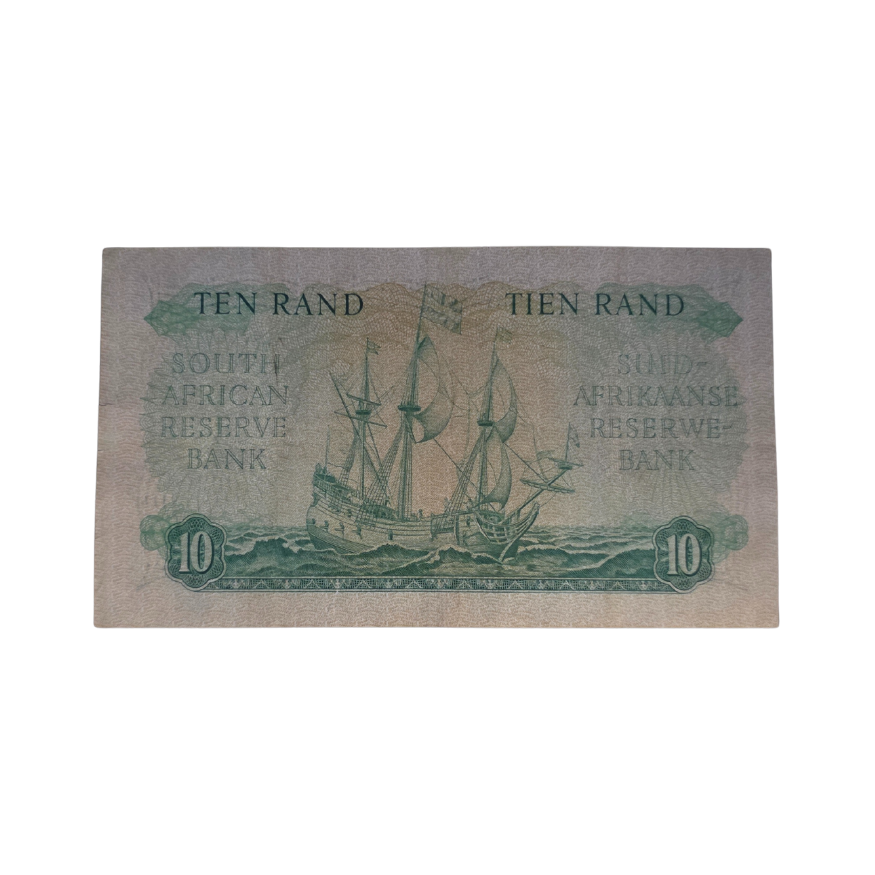 South African Reserve Bank Ten Rand 1962 Eng/Afr S/N: C21/975091 - Image 2