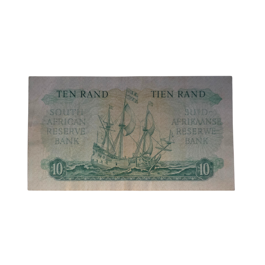 South African Reserve Bank Ten Rand 1962 Eng/Afr S/N: C17/583414 - Image 2