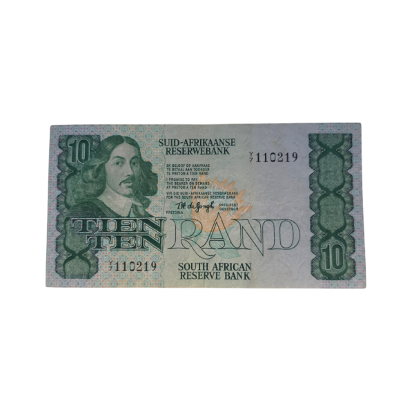 South African Reserve Bank Ten Rand 1978 Afr/Eng S/N: Y7/110219