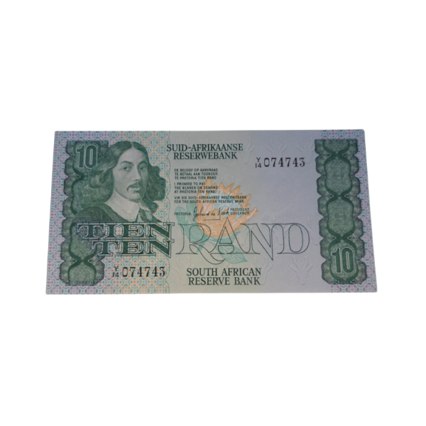 South African Reserve Bank Ten Rand 1982 Afr/Eng S/N: Y14/074743