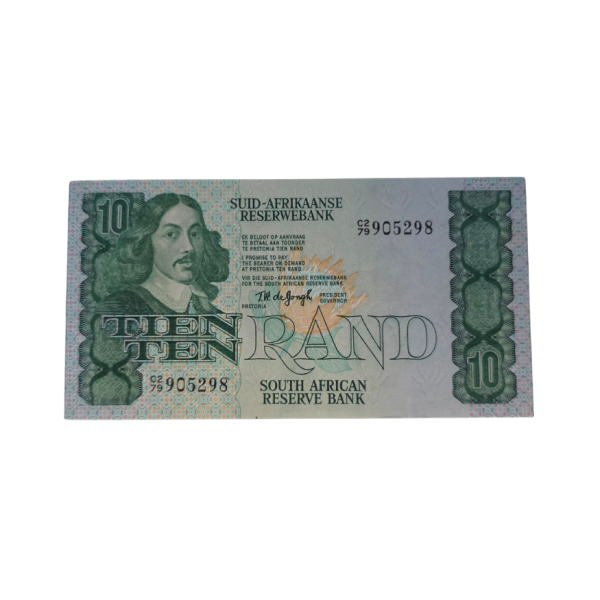 South African Reserve Bank Ten Rand 1978 Afr/Eng S/N: C279/905298