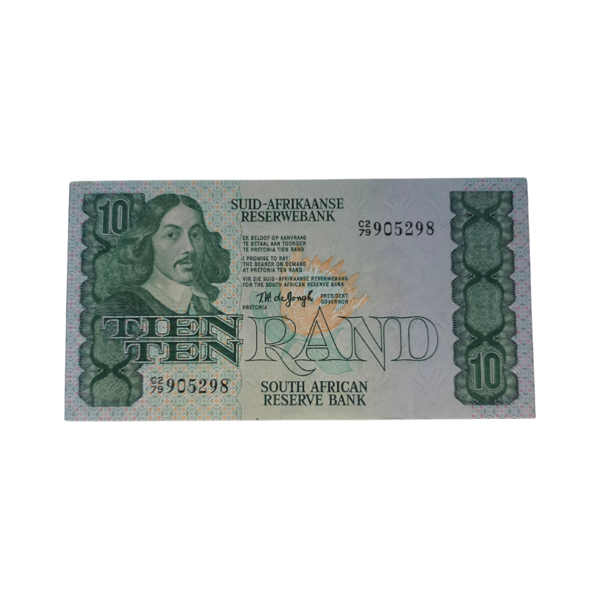 South African Reserve Bank Ten Rand 1978 Afr/Eng S/N: C279/905298