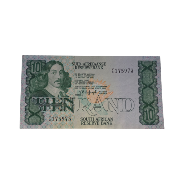 South African Reserve Bank Ten Rand 1978 Afr/Eng S/N: Y4/175973