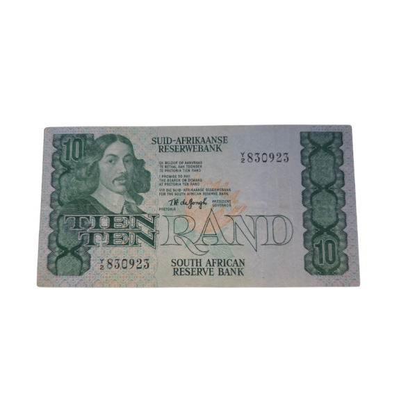 South African Reserve Bank Ten Rand 1978 Afr/Eng S/N: Y2/830923