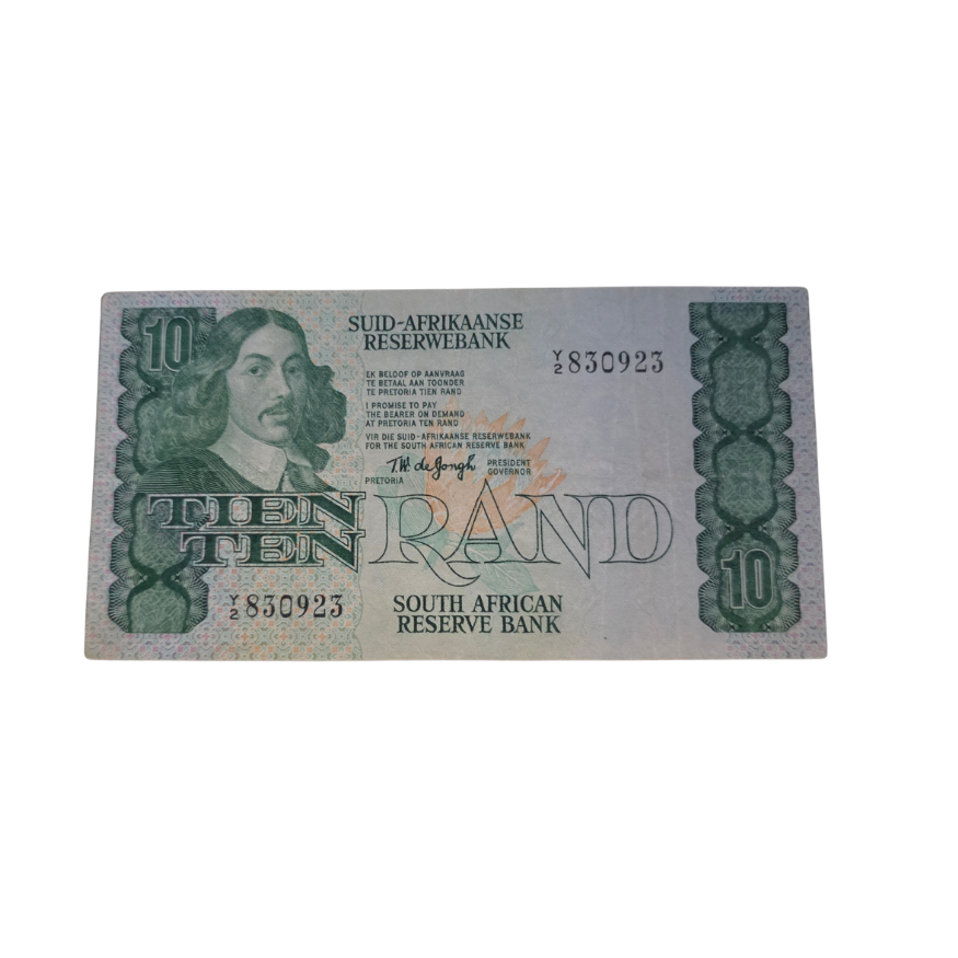 South African Reserve Bank Ten Rand 1978 Afr/Eng S/N: Y2/830923