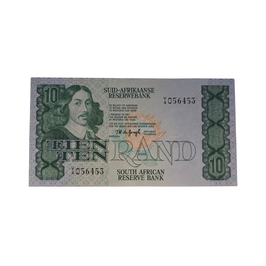 South African Reserve Bank Ten Rand 1978 Afr/Eng S/N: Y4/056453