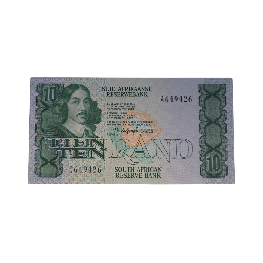 South African Reserve Bank Ten Rand 1978 Afr/Eng S/N: Y5/649426