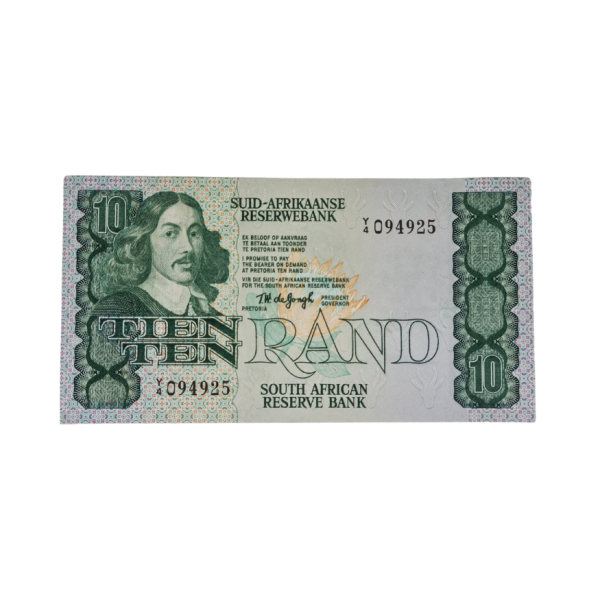 South African Reserve Bank Ten Rand 1978 Afr/Eng S/N: Y4/094925