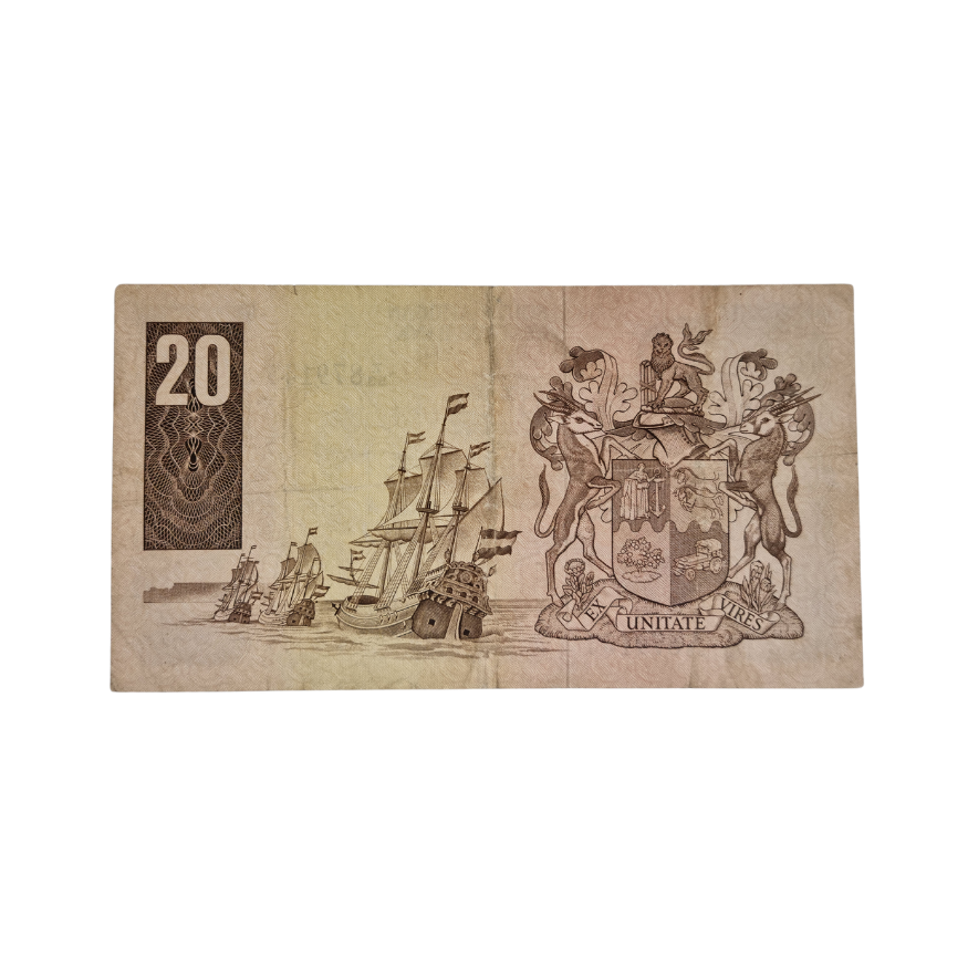 South African Reserve Bank Twenty Rand 1984 Eng/Afr S/N: Z53/879133 - Image 2