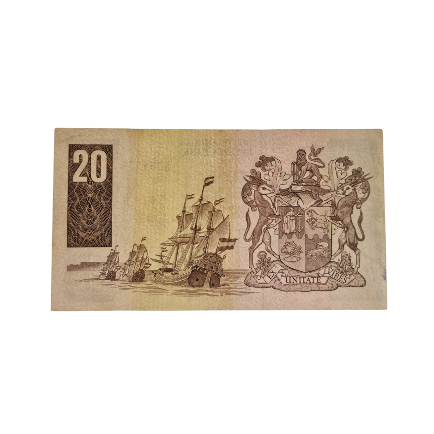South African Reserve Bank Twenty Rand 1981 Eng/Afr S/N: Z8/054536 - Image 2